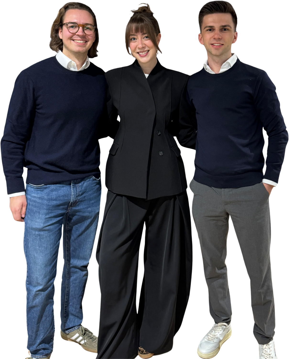 Merle, Dominik und Adrian vom Vorstand des Young Business Schmallenberg